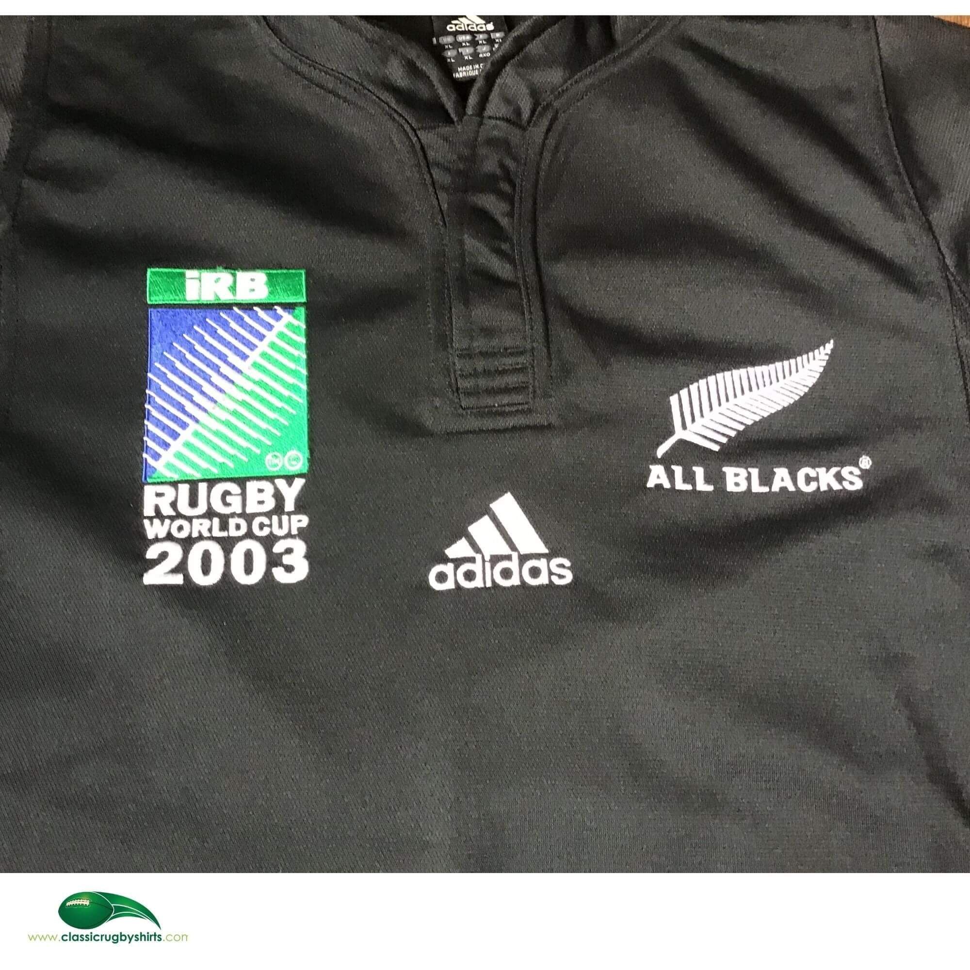 World Rugby Shirts | 2003 All Blacks RWC Classic Vintage Old Jerseys