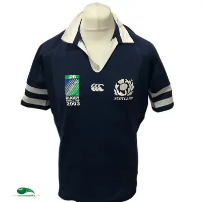 2003 Scotland No 2 World Cup Player Issue  Rugby Union Shirt XL
