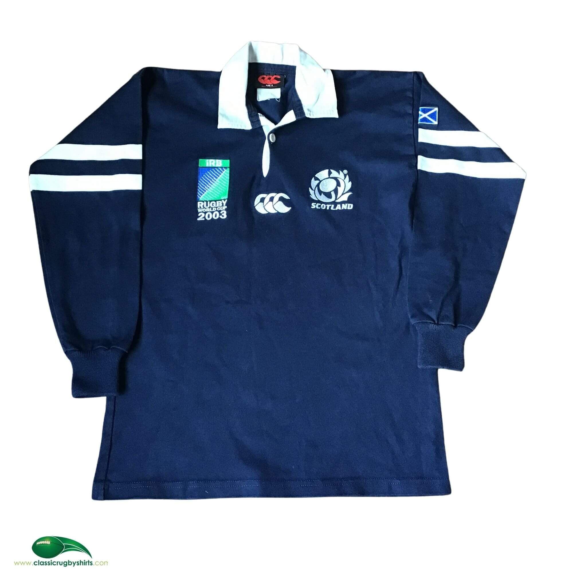 World Cup Rugby Shirts | 2003 Scotland RWC Vintage Old Jerseys