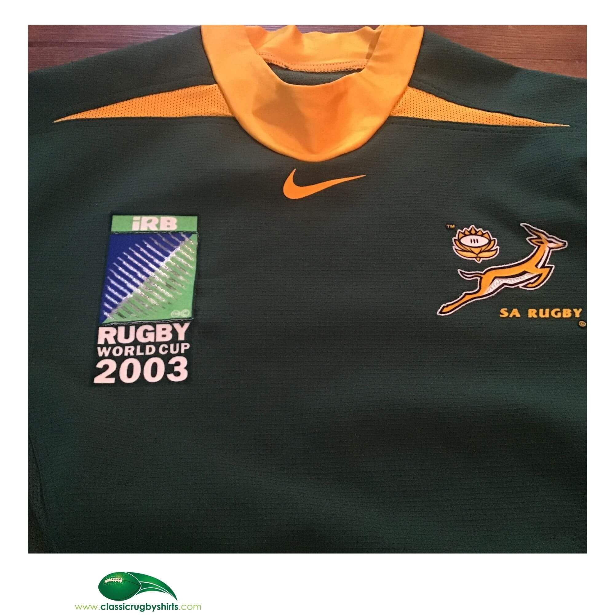 World Rugby Shirts | 2003 South Africa RWC Vintage Old Jerseys