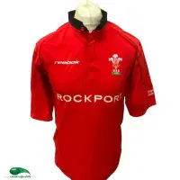 2003 Wales Rugby Shirt | Old Official Reebok Jersey