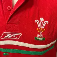 2003 Wales RWC Vintage Old Rugby Polo Shirt