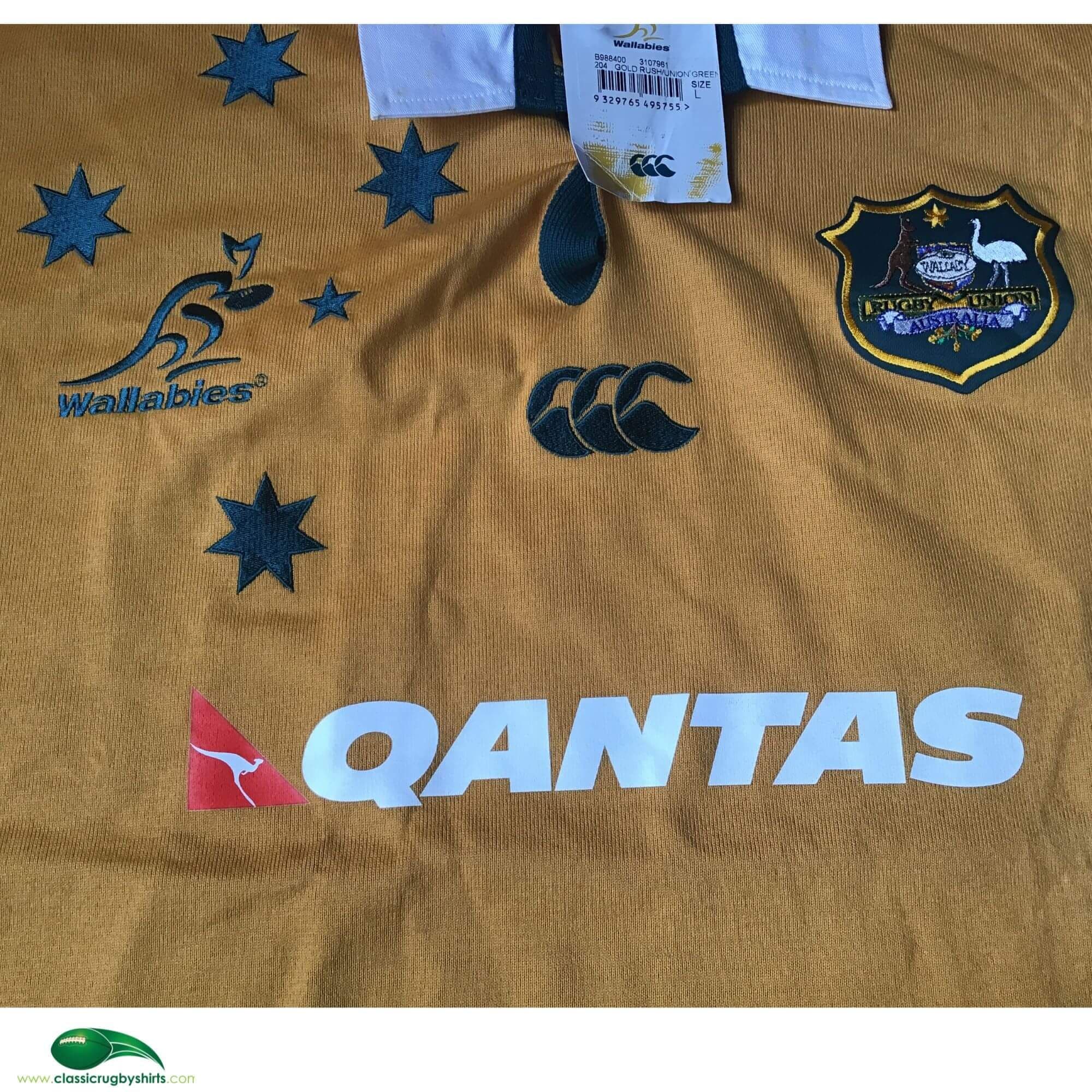 Maillot Vintage Australie Wallabies Canterbury 2005-2006 Taille XL - Excellent état Rugby