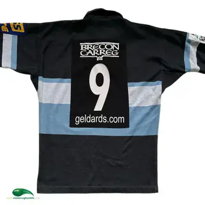 2004 2005 Cardiff Blues Match Worn No 9 Temex Rugby Union Shirt XL