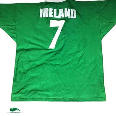 2004 Ireland Match worn v Russia No 7 Victory Cup Rugby League Shirt XL