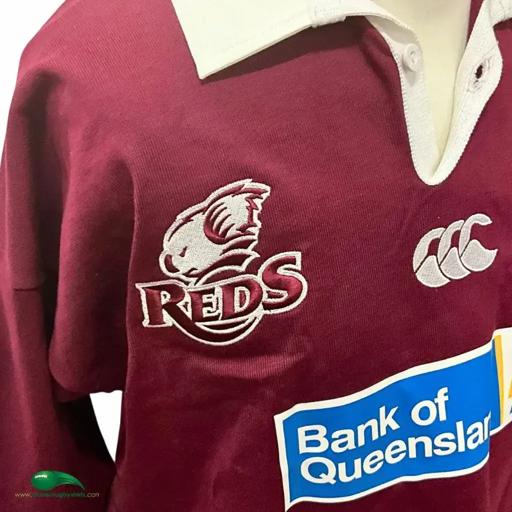 2004 Queensland Reds Rugby Shirt | Old Official Canterbury Jersey
