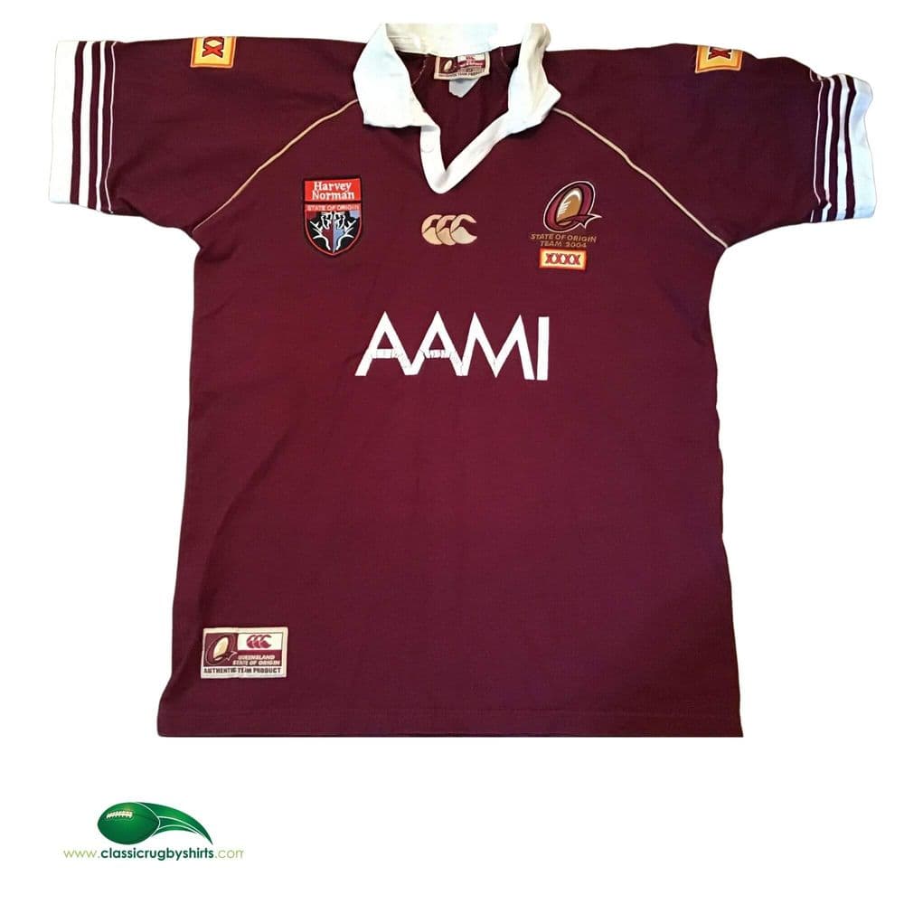 Classic Rugby Shirts 2004 Queensland Origin Vintage Old Jerseys