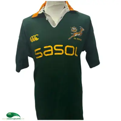 2005 2006 South Africa S/s Rugby Union Techtex Shirt Large
