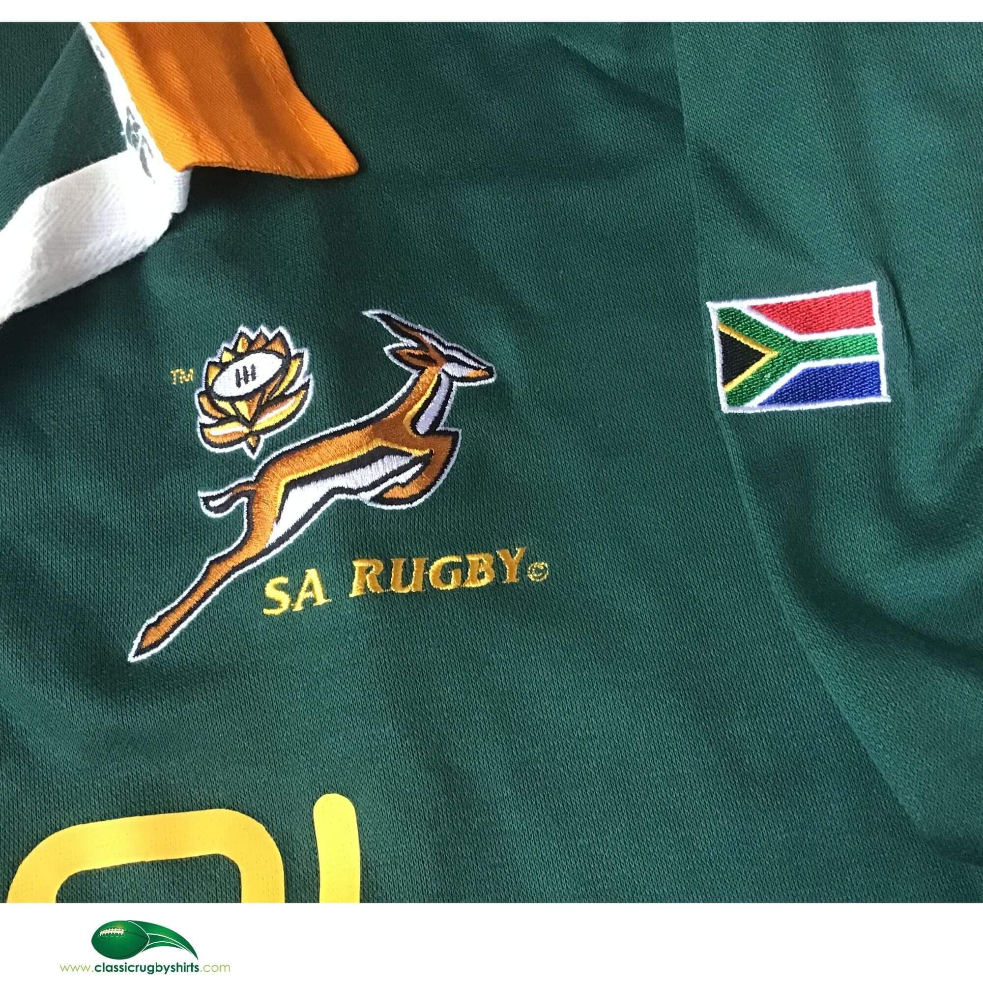 World Rugby Shirts | 2006 South Africa Techtex Old Vintage Jerseys