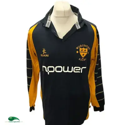 2005 2006 Worcester Warriors L/s Rugby Shirt Medium