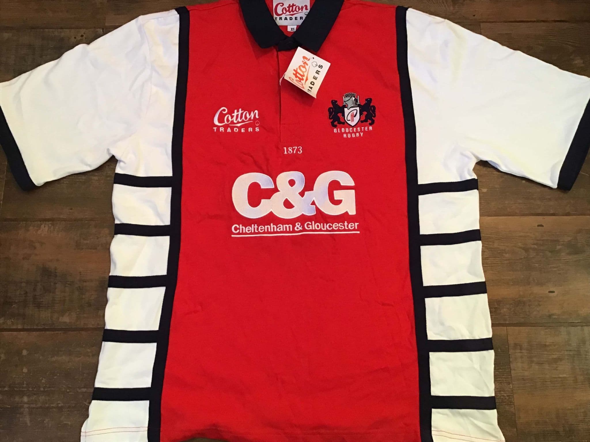 Maillot Rugby Gloucester 2005-2007 Domicile - Homme Taille L (Coton Traders)