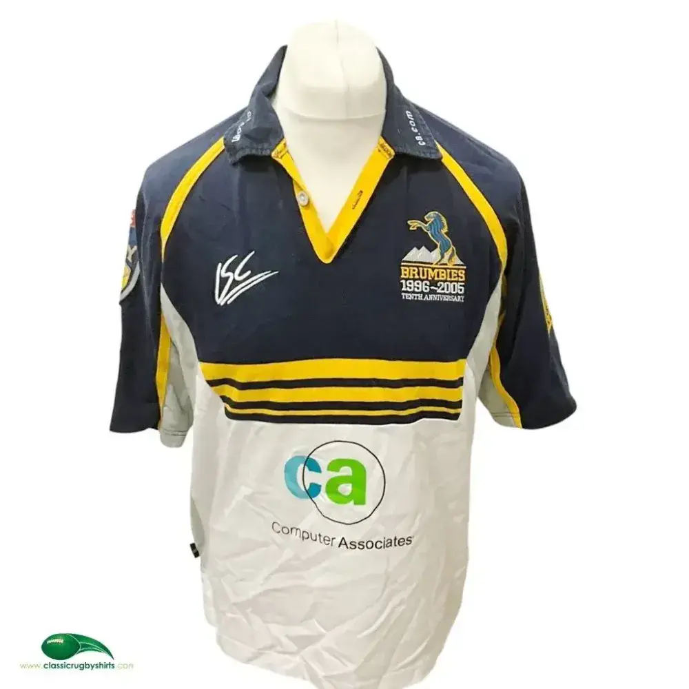 Brumbies Rugby Classic Jersey”game shirt 2005-brumbies-10th-anniversary