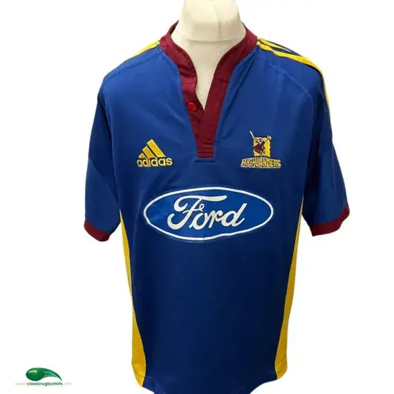 2005 Highlanders Rugby Shirt | Old Official Adidas Jersey
