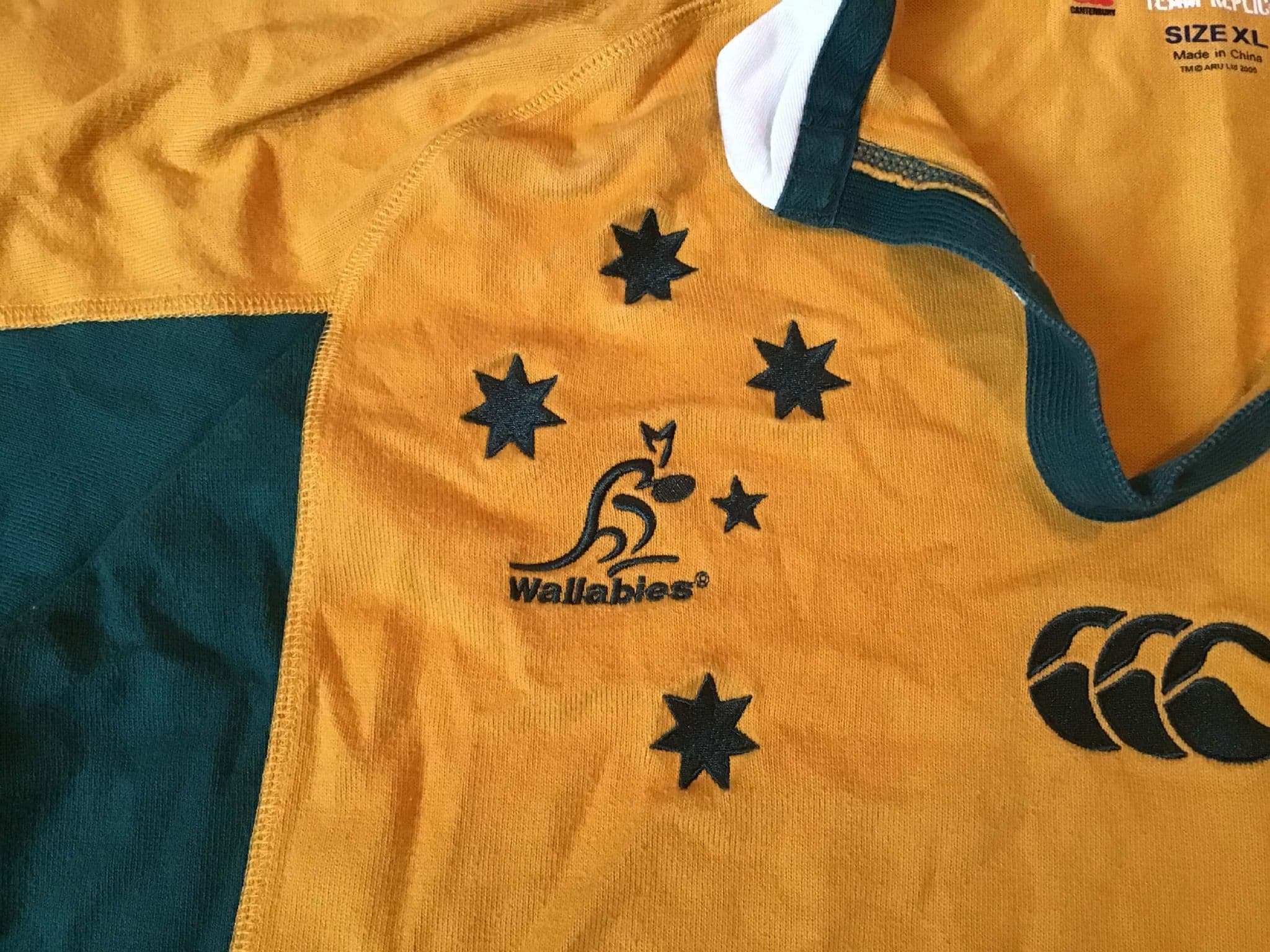 Maillot De Rugby Australie Wallabies 2005/2006 - Canterbury, Taille L (adulte, Homme)