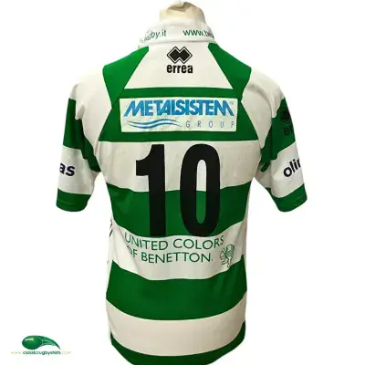 2006 2007 Benetton Treviso No 10 Rugby Union Shirt Medium