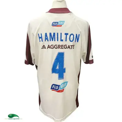 2006 2007 Leicester Tigers Jim Hamilton Player Rugby Union Away Shirt 2XL