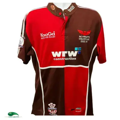 2006 2007 Llanelli Scarlets Stradey Park Rugby Union Shirt Large