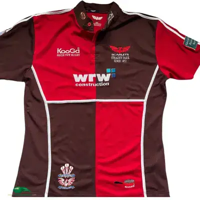 2006 2007 Llanelli Scarlets Stradey Park Rugby Union Shirt XL