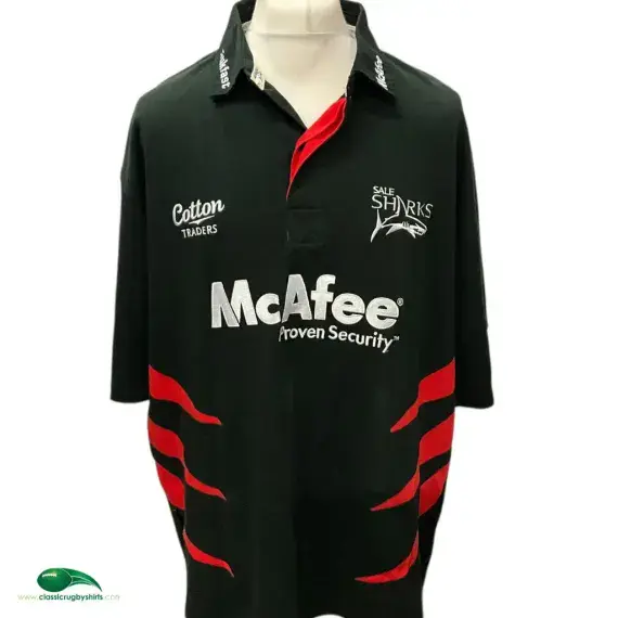 2006/07 Sale Sharks Rugby Shirt | Old Official Cotton Traders Jersey