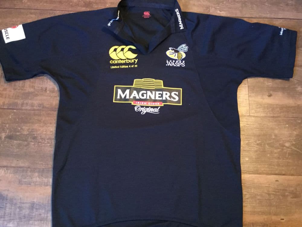 London Wasps Rugby shirt 11/13 loin de Canterbury