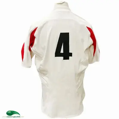 2006 England Saxons Match Worn No 4 Rugby Union Shirt 2XL