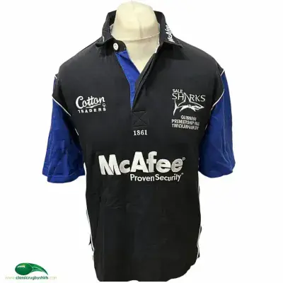 2006 Sale Sharks Premiership Final Rugby Shirt Small