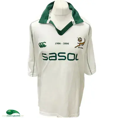 2006 South Africa Centenary Techtex Away Rugby Shirt 4XL