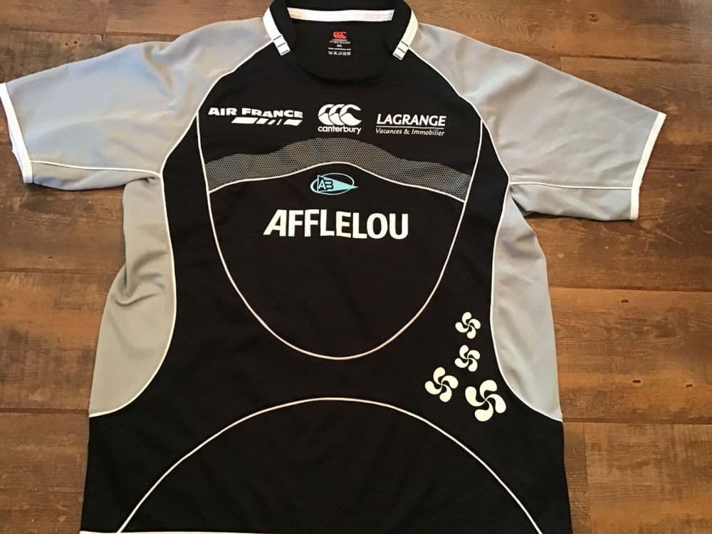 Maillot Rugby Aviron Bayonnais – Canterbury – Blanc – Taille L – Vintage