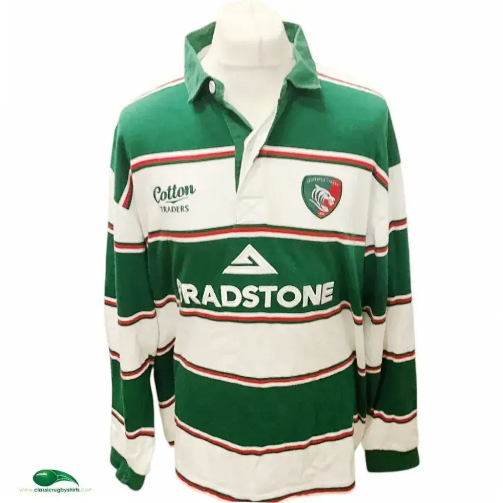 Leicester Tigers 2009 - 2011 home rugby shirt jersey player issue size 40 L