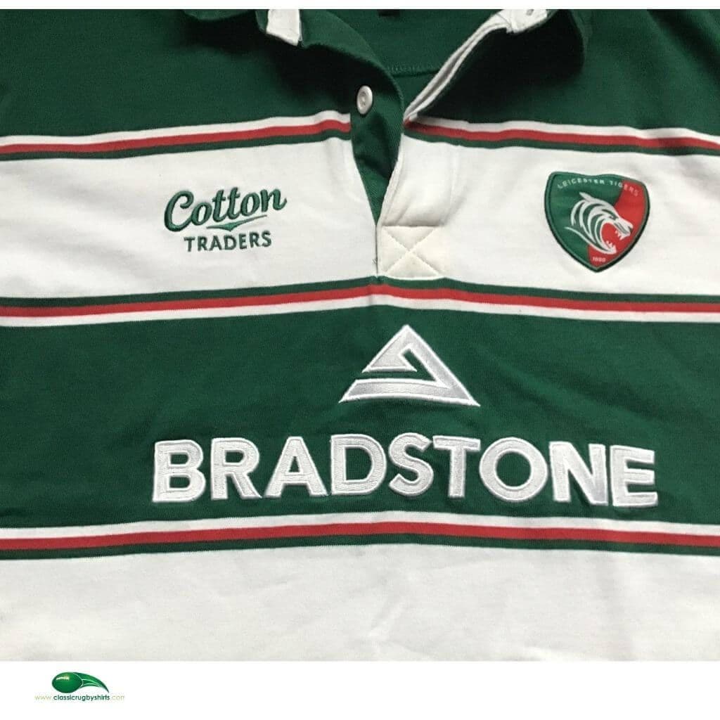 Maillot De Rugby Leicester Tigers Manches Longues Cotton Traders Taille M - Occasion Bon état