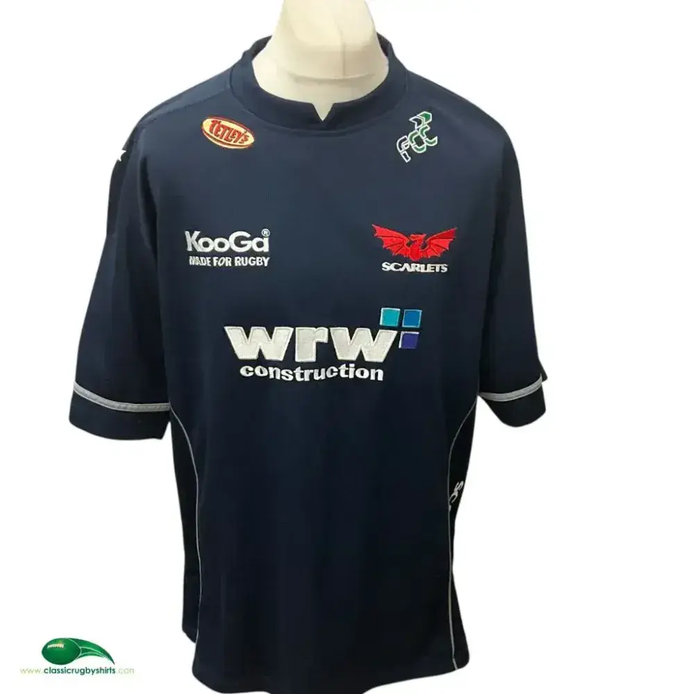 2007/08 Scarlets Rugby Away Shirt - Vintage Old Jerseys