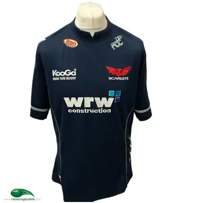2007 2008 Llanelli Scarlets Rugby Union Away Shirt Large XL