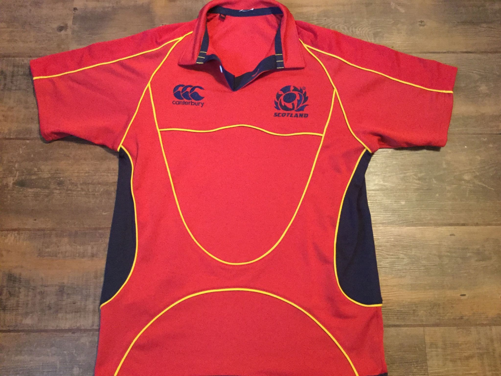 Maillot De Rugby Écosse 2008 Canterbury - Taille M - Édition Joueur - Occasion Bon état