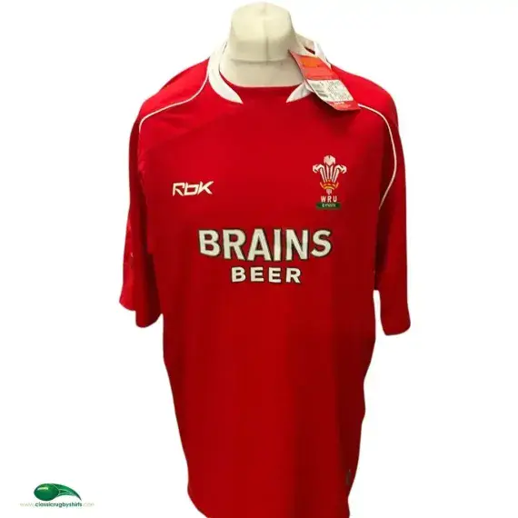 2007/08 Wales Classic Rugby Shirt | Old Official Reebok Vintage Jersey