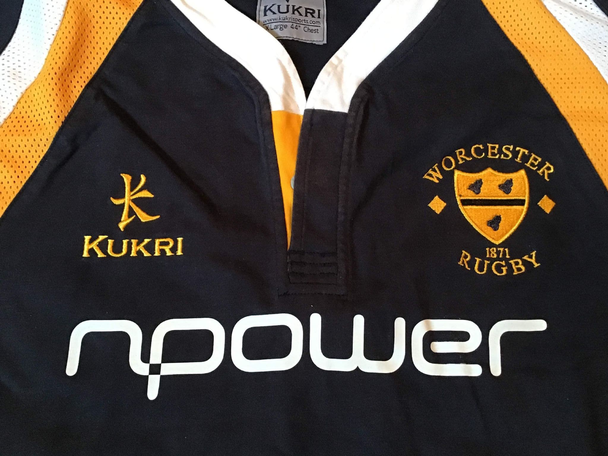Veste D'entraînement Rugby Vintage – Worcester Warriors – Kukri – Taille L – Très Bon état