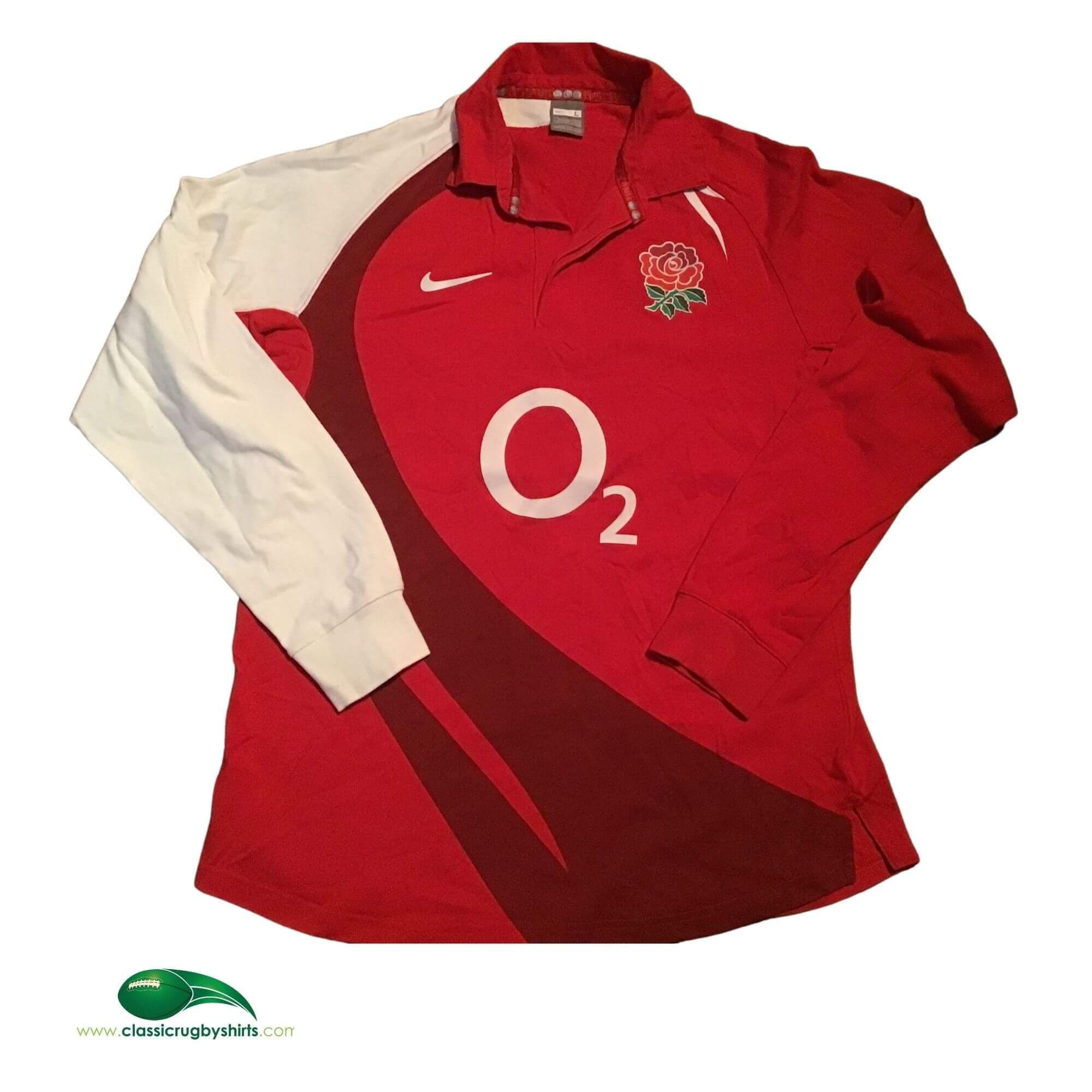 Maillot Rugby Angleterre 2008 Domicile – Nike – Vintage – Taille ?
