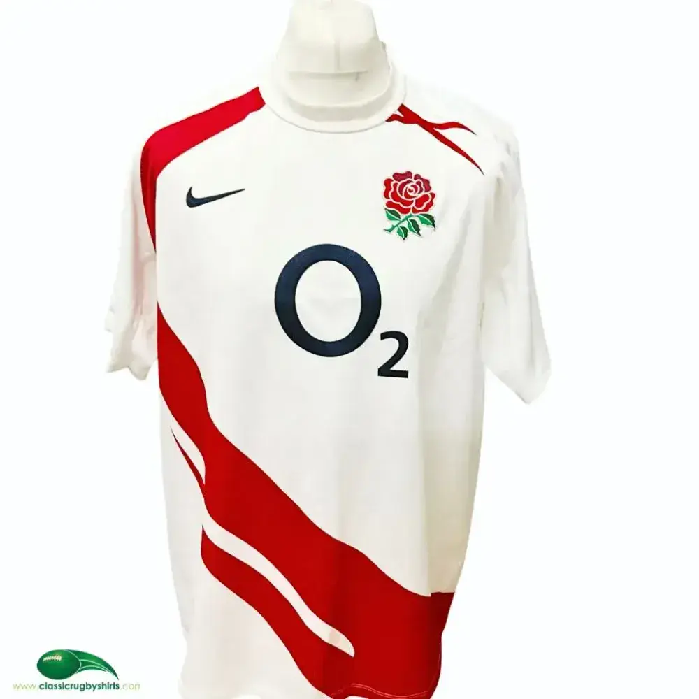 2007/09 England Rugby Shirt | Old Official Nike Jersey