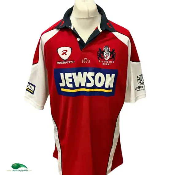 2007/09 Gloucester Rugby Shirt | Old Official Rugbytech Jersey
