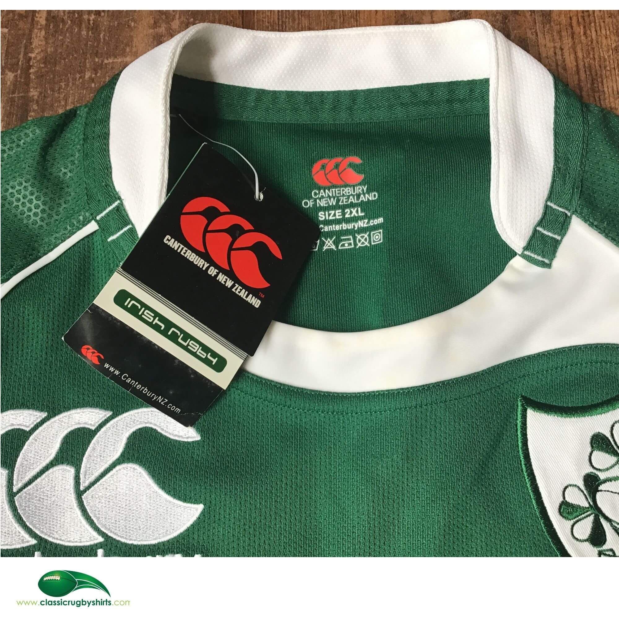【美品！XL】2009〜10 Ireland L/s Rugby Shirt 2009 2010 Ireland Vintage Rugby Shirts