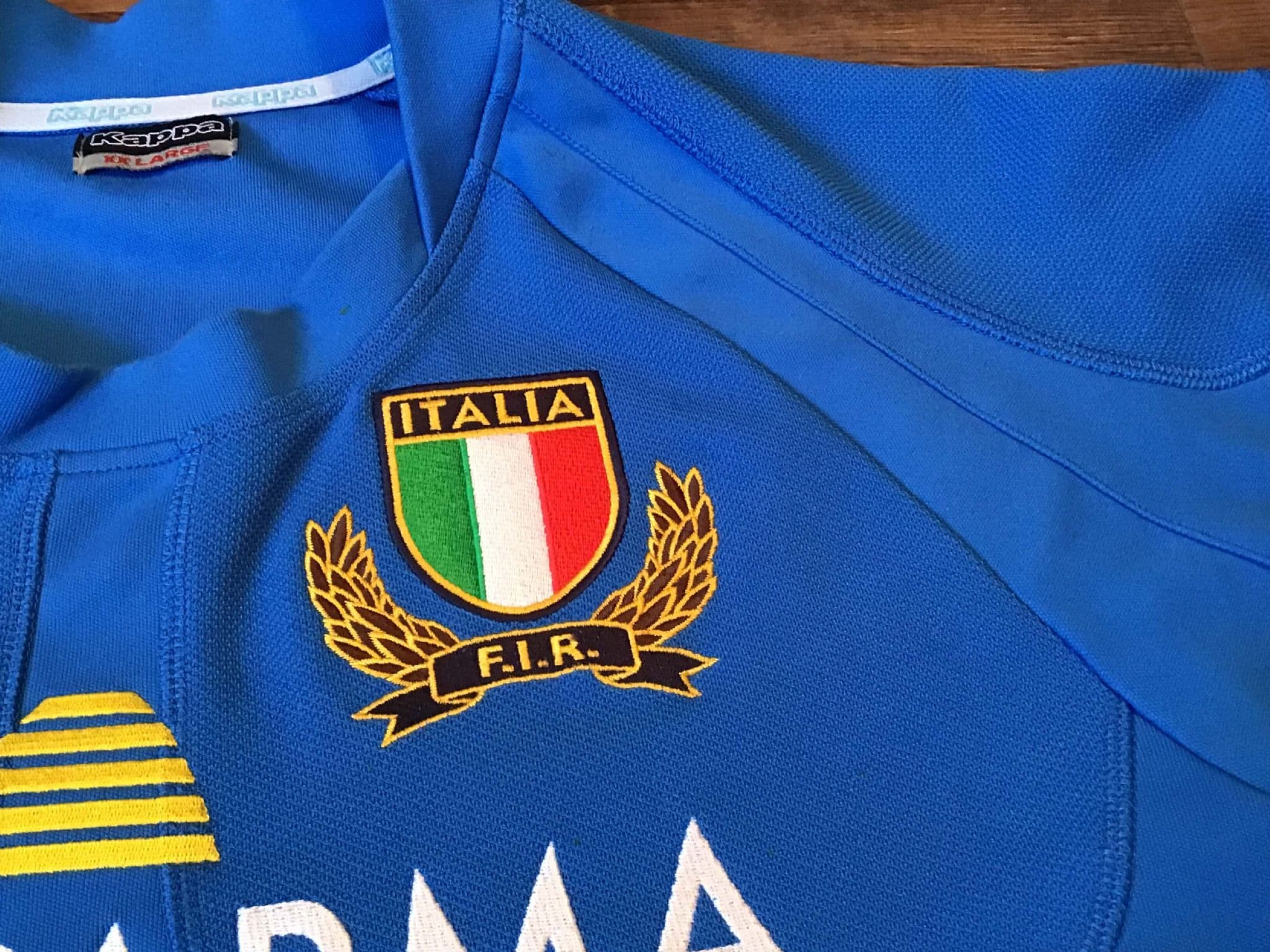 Maillot Vintage Italie Rugby 2007/2009 – Issue Shirt – Non Porté En Match