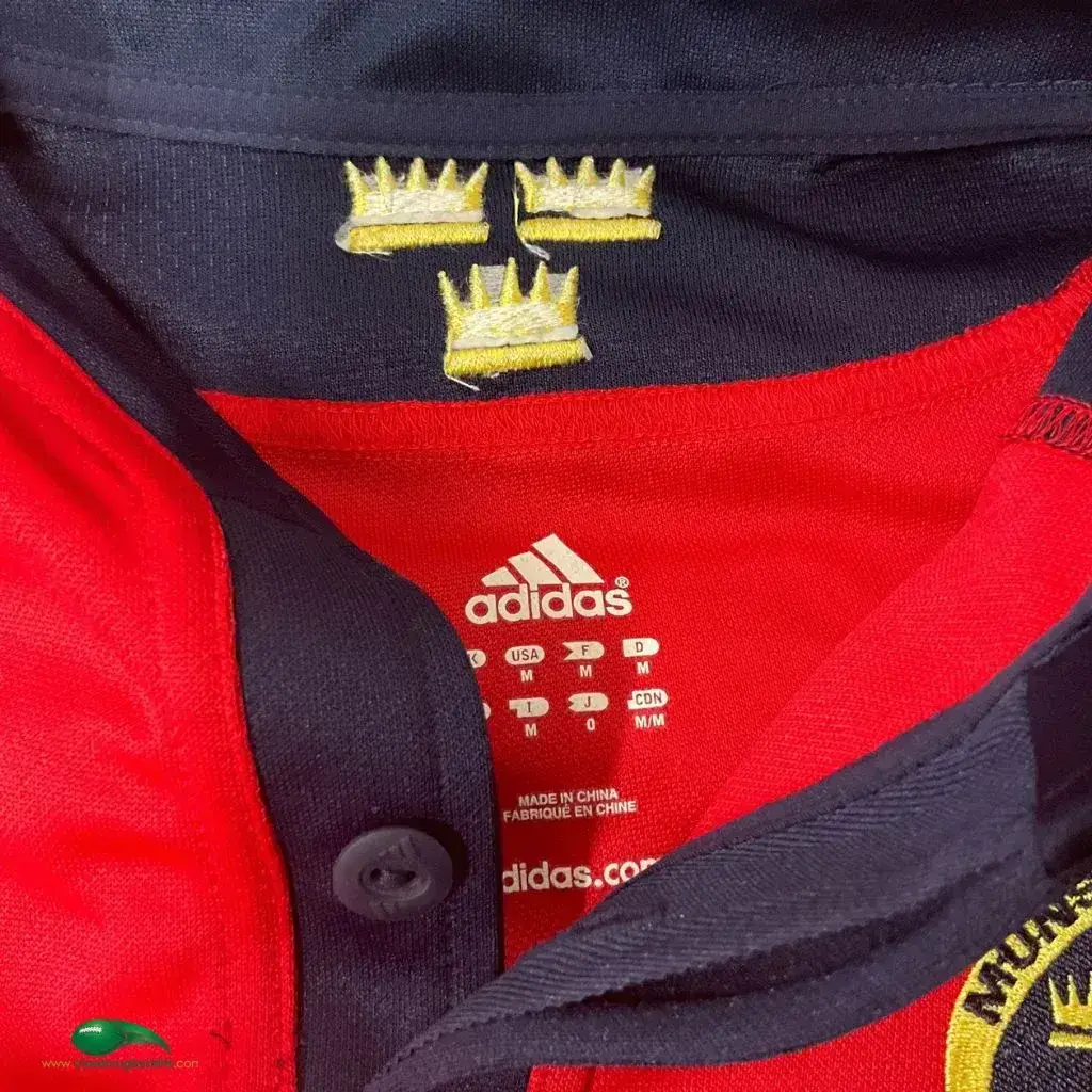 2007/09 Munster Rugby Shirt - Adidas - Adults Medium