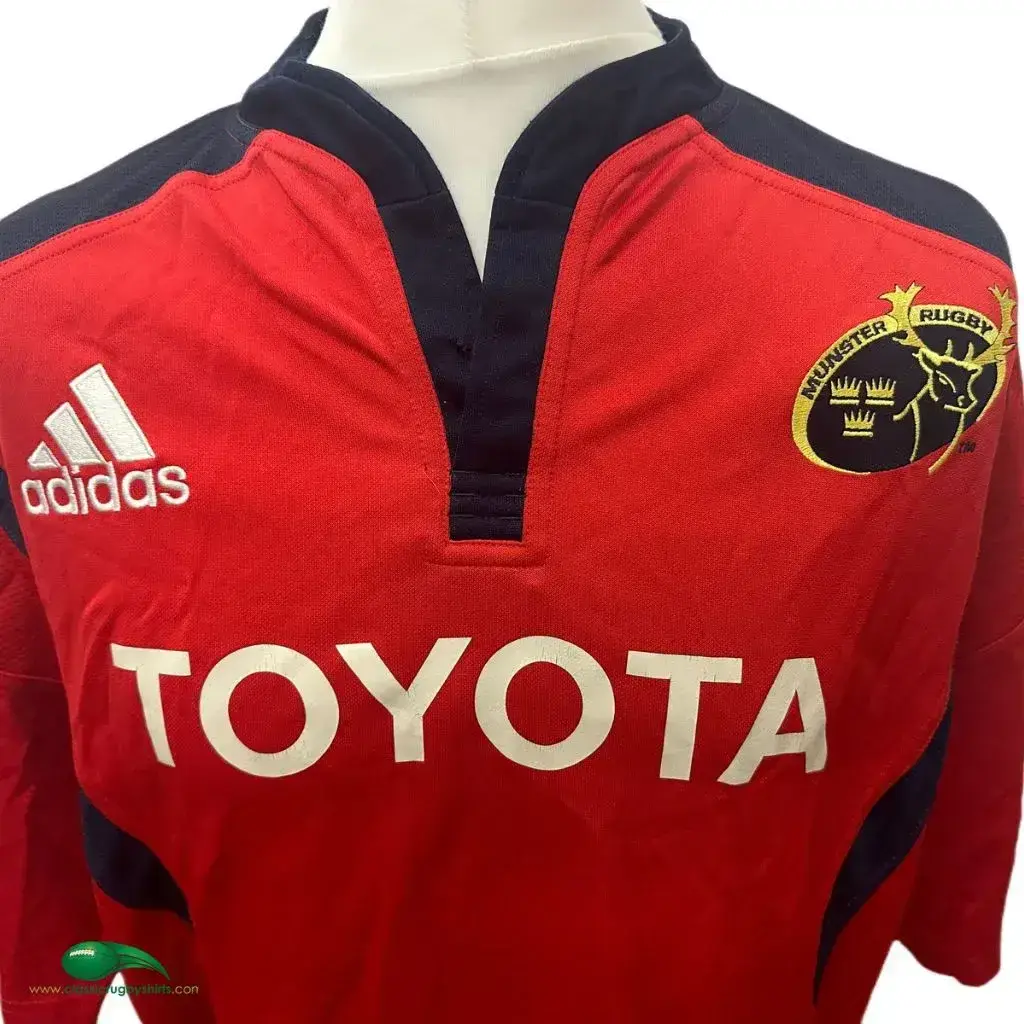 極美品 希少品Adidas MUNSTER RUGBY Jersey 09モデル 2007-09 Munster Rugby Player Issue Home Shirt