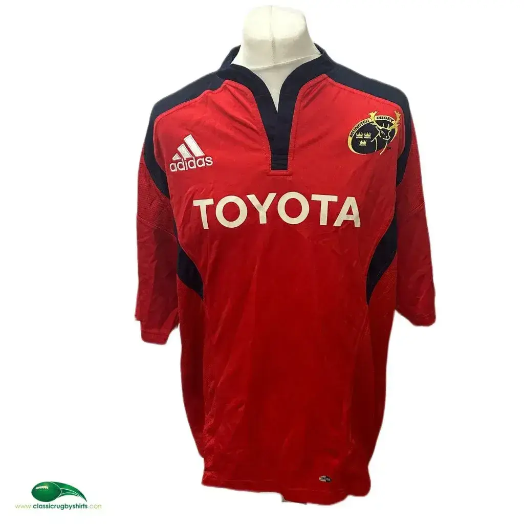 極美品 希少品Adidas MUNSTER RUGBY Jersey 09モデル 2007-09 Munster Rugby Player Issue Home Shirt