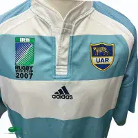2007 Argentina World Cup Rugby Shirt | Old Official Adidas Jersey