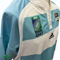 2007 Argentina World Cup Rugby Shirt | Old Official Adidas Jersey