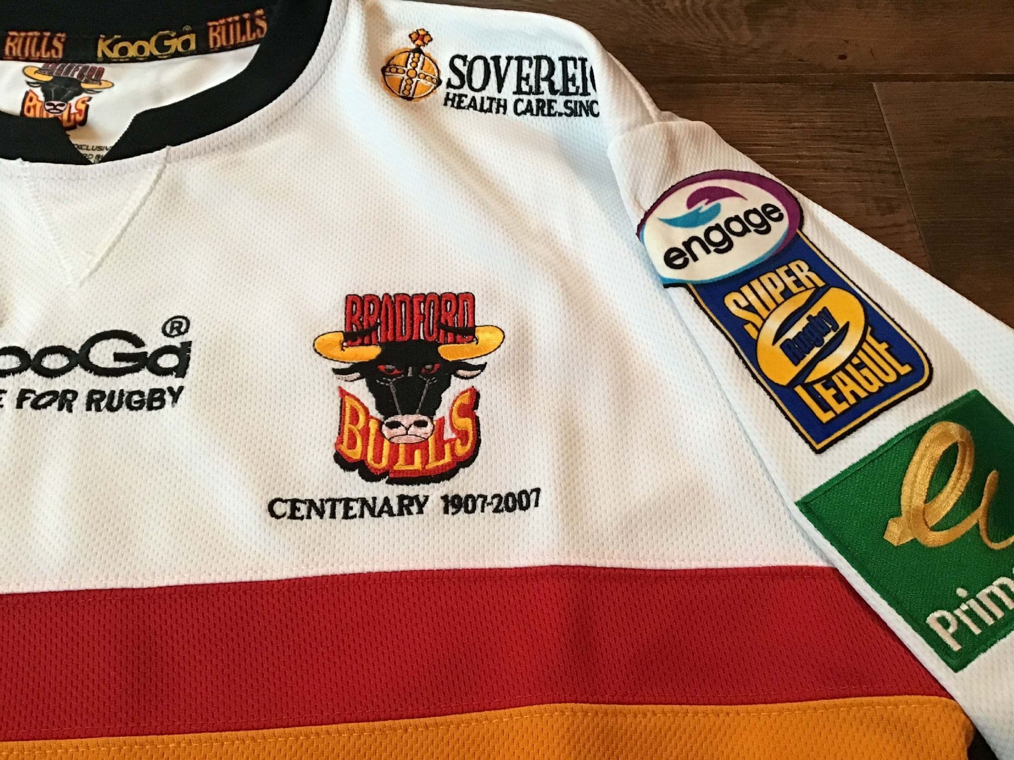 Veste Rugby Vintage Bradford Bulls Années 90 - ASICS - Taille 2XL/XXL - Noire