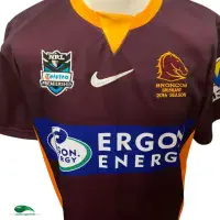 2007 Brisbane Broncos Rugby Shirt | Old Official Nike Jersey - Vintage Classic Rugby Shirts
