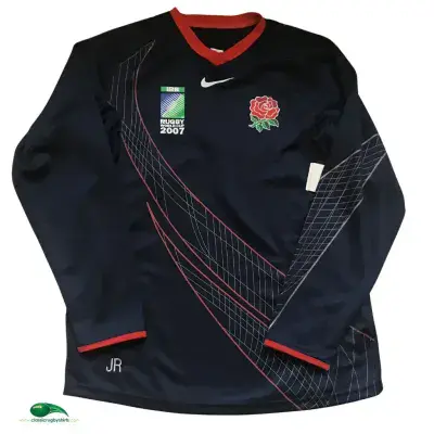 2007 England BNWT World Cup JR Player Issue Rugby Union Training Shirt Large