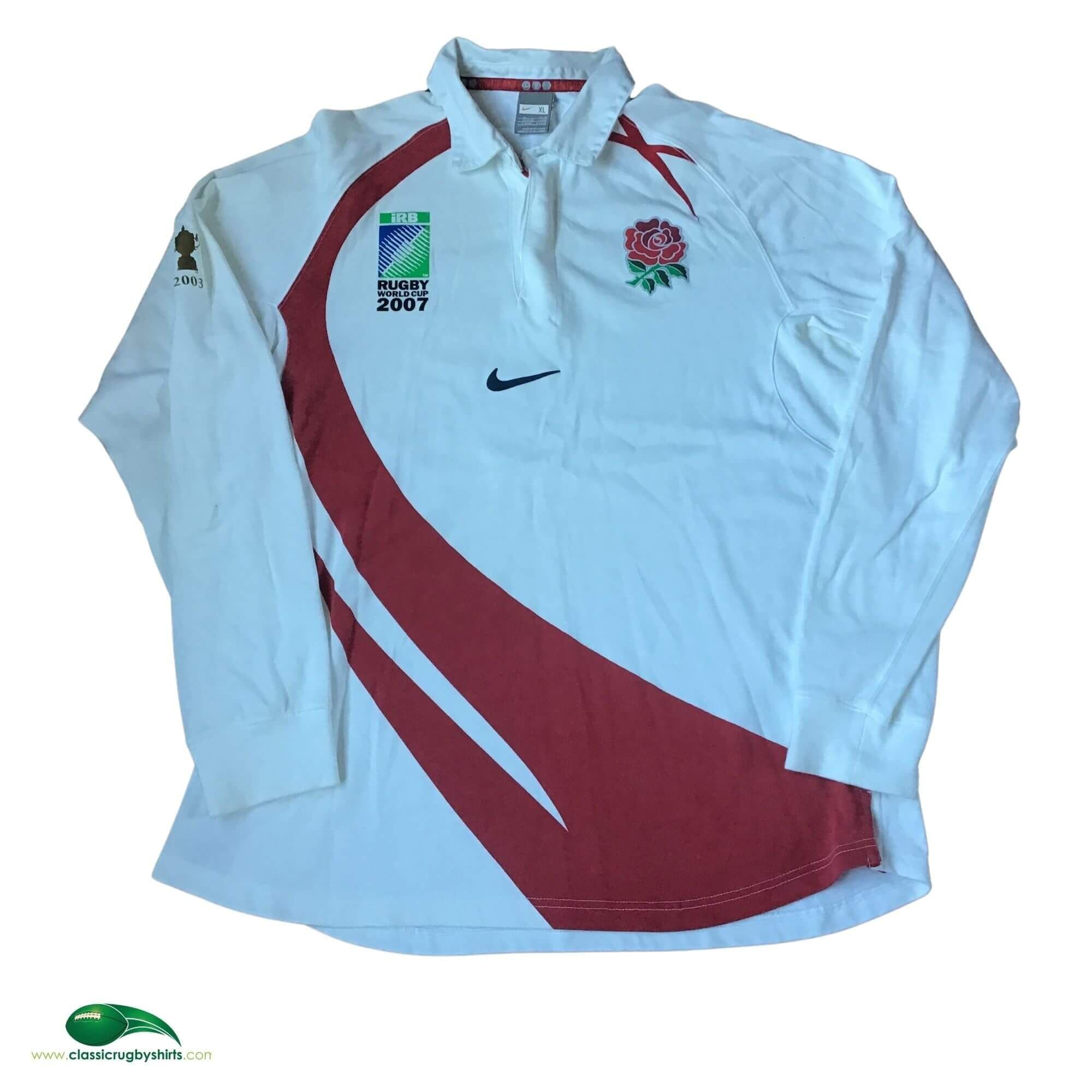 2007 England RWC Vintage Jerseys World Rugby Shirts