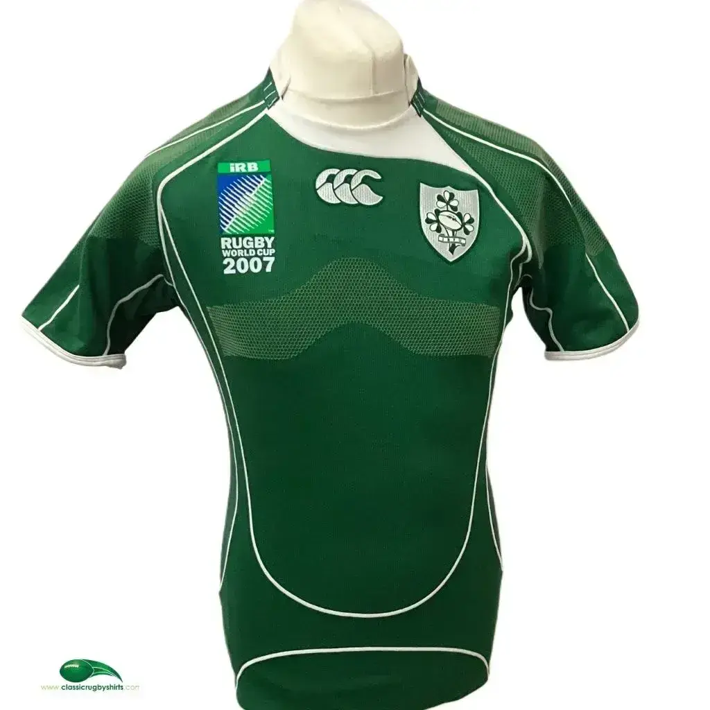RWC Rugby Shirts 2007 Ireland Old World Cup Vintage Jersey Irish